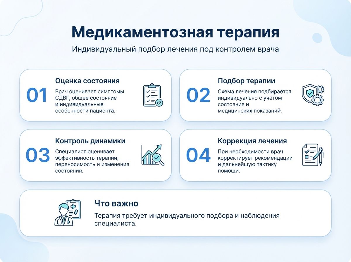 Лечение СДВГ в Чите у детей и взрослыхинфографика